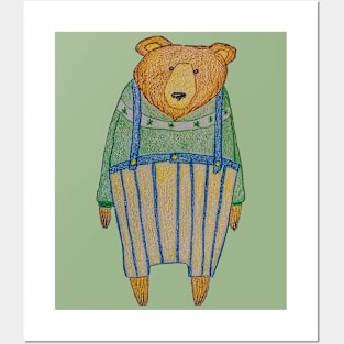 bear-t-shirt Posters and Art